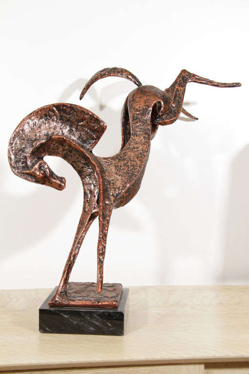 Modernist Horse Sculpture by Curtis Jere For Sale 1